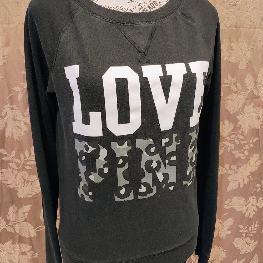 Pink Victoria's Secret Bundle! Pink Crew Neck and Pink Leggings, Size S, Used - Picture 3 of 9